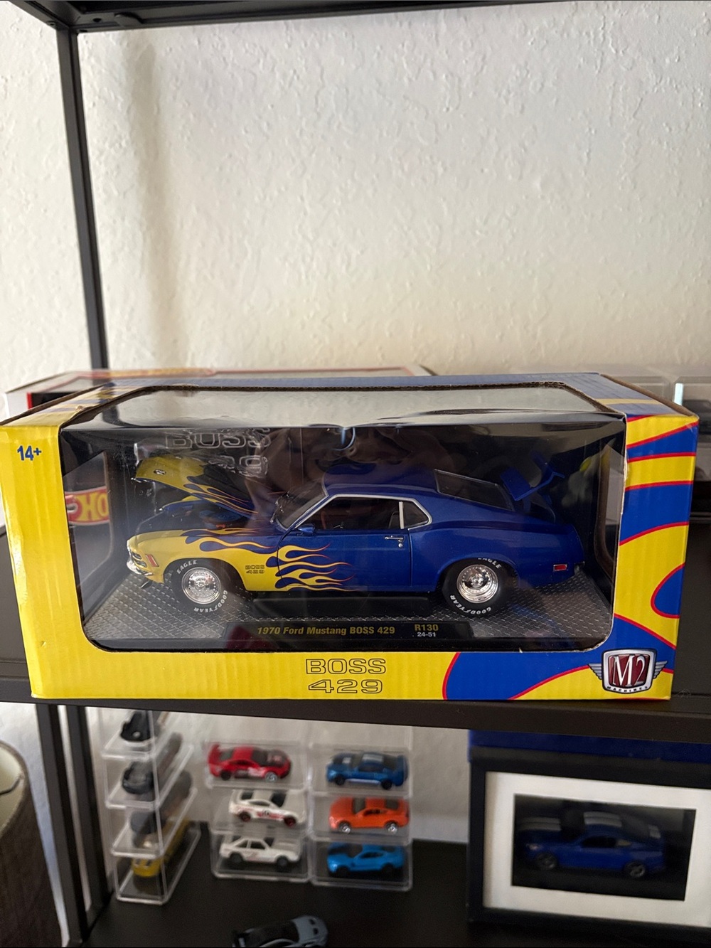 NEW 2024 M2 MACHINES 1970 FORD MUSTANG BOSS 429 CHASE  1 OF 750 1/24